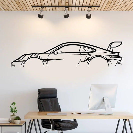 Car Silhouette Wall Art