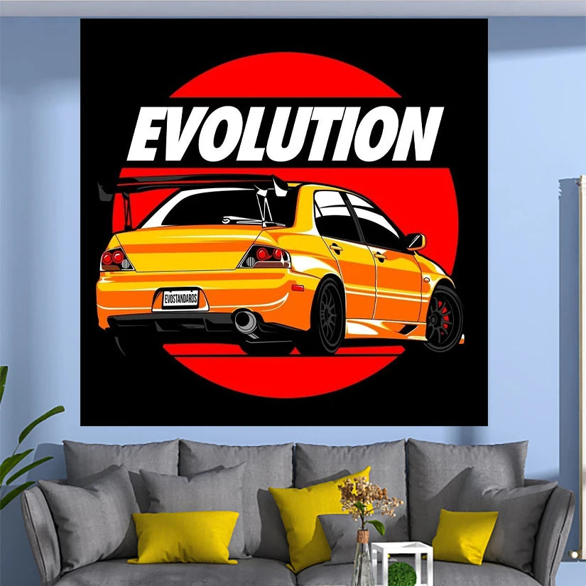 Jdm Car Tapestry