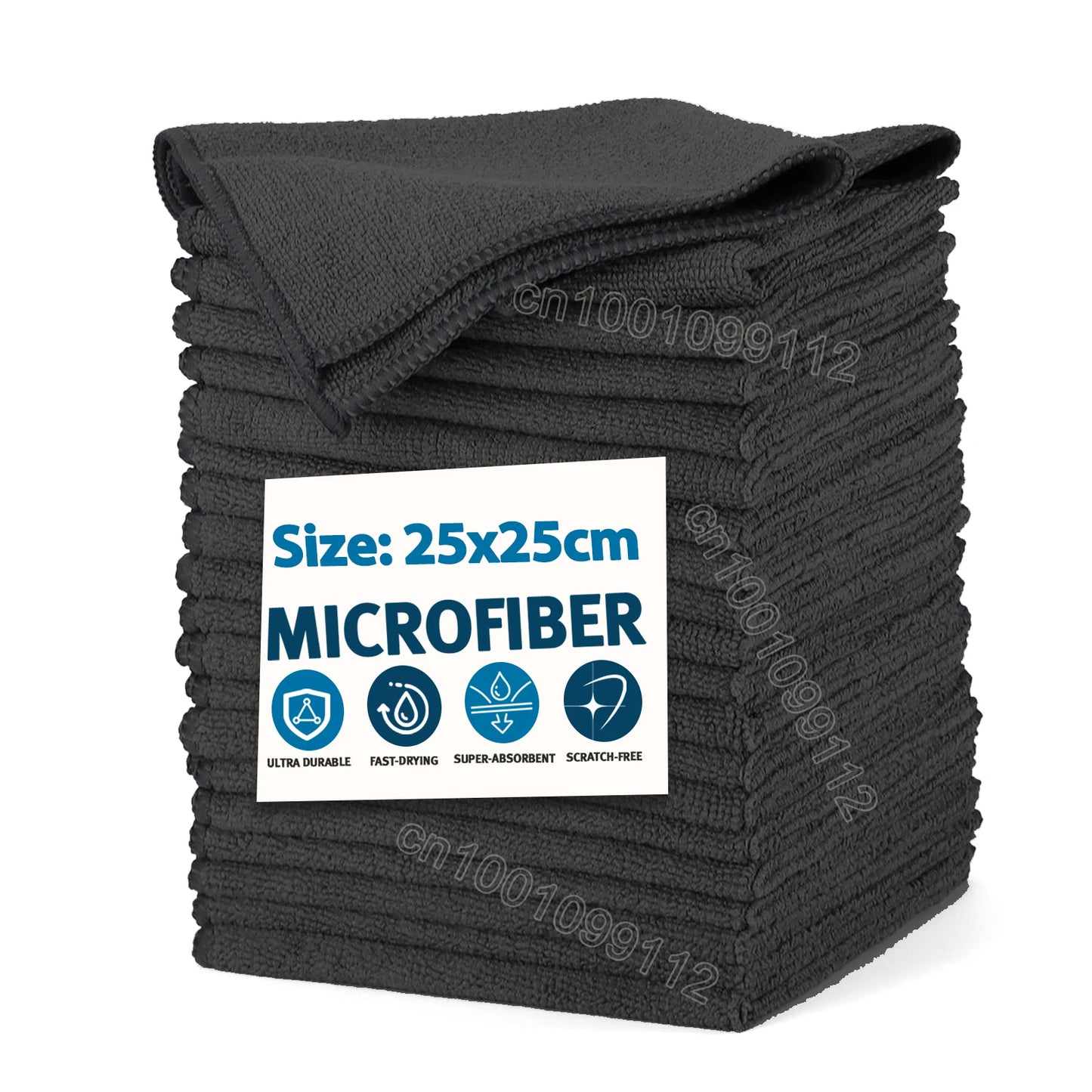 4Piece Microfiber Cleaning Cloth Absorbent Towel