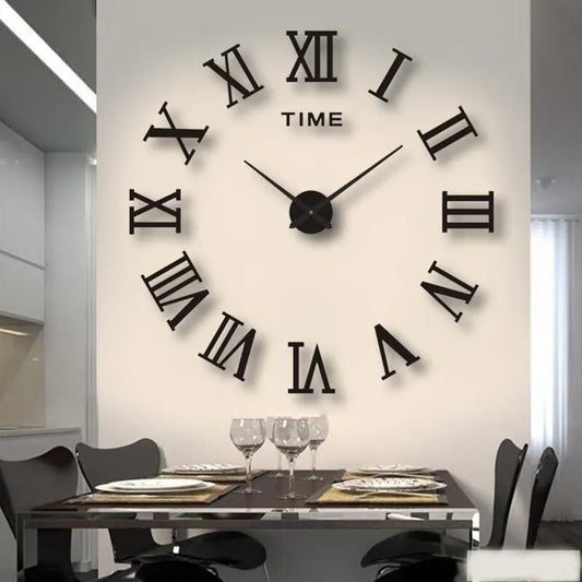 3D Acrylic Digital Wall Clock Roman Numerals