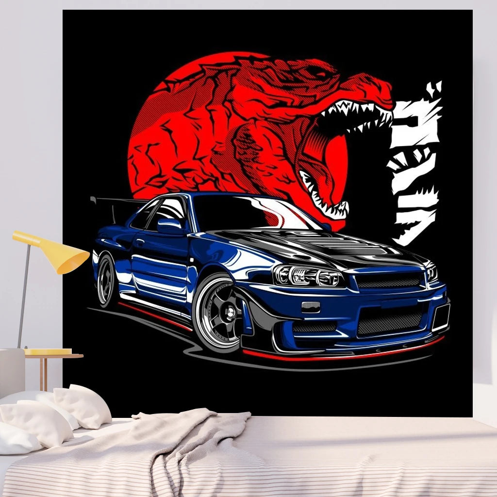 Jdm Car Tapestry