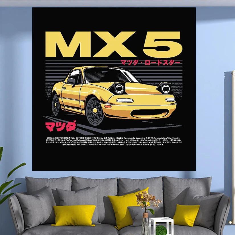 Jdm Racing Tapestry
