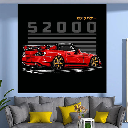 Jdm Racing Tapestry