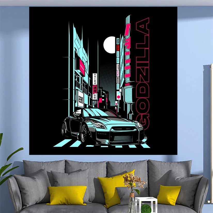 Jdm Car Tapestry