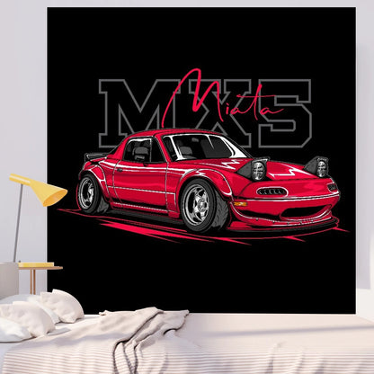 Jdm Racing Tapestry