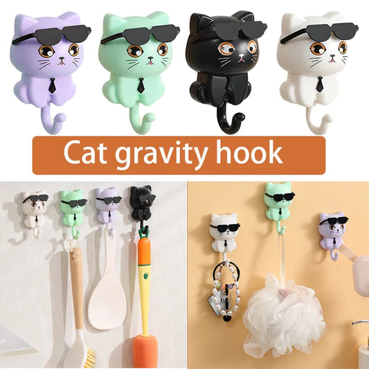 Adhesive Cat Key Holder